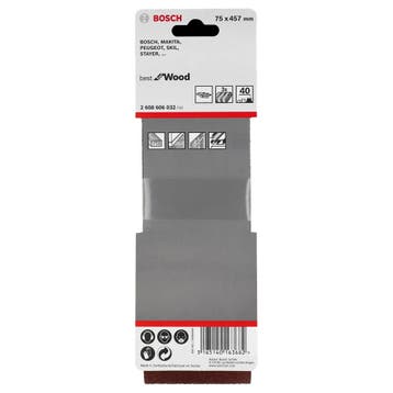 Bosch PRO X440 schuurband 40 x 305 mm K180 - 3 stuks, Verzenden, Nieuw