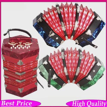 Concertina Accordeon 20 Knoppen - Anglo Stijl Muziekinstrume, Muziek en Instrumenten, Accordeons, Verzenden, Nieuw