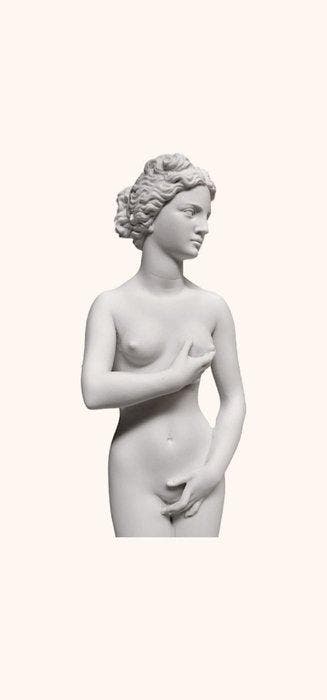 marmo bianco - Beeld, Venete dei medici - 25 cm - Marmer, Antiek en Kunst