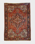 groot Perzisch tapijt Heriz 365x255 Wollen vloerkleed Iran, 200 cm of meer, Bruin, Zo goed als nieuw, 200 cm of meer