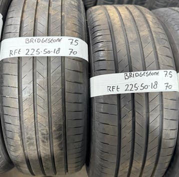 2x 225-50-18 Bridgestone RFT Zomer 2x7.5mm €70 PST 225 50 18, Ophalen, 18 inch, Gebruikt, Band(en)