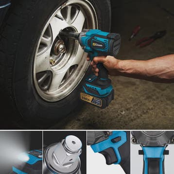 Gisam Accu Slagmoersleutel 1200Nm Brushless 1/2 inch - Krach, Verzenden, Nieuw