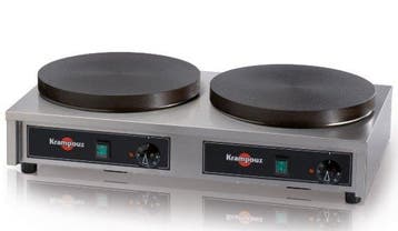 Crepes bakplaat dubbel rond | Hele dag gebruik | 230 volt, Verzenden, Nieuw in verpakking
