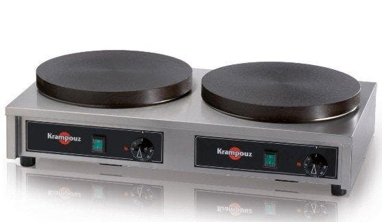 Crepes bakplaat dubbel rond | Hele dag gebruik | 230 volt, Zakelijke goederen, Horeca | Keukenapparatuur, Verzenden