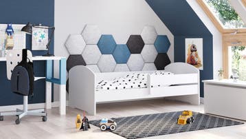 Kindermeubel LUK | 160x80 | Met hekje | Laatste Stuks!, Nieuw, 70 tot 85 cm, Ophalen of Verzenden, Matras