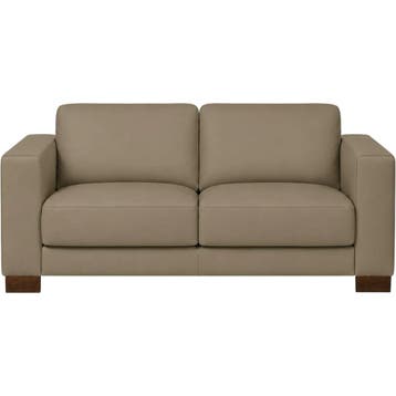 Leren bank Clear - 2,5 zits - Toledo Mocca (taupe/bruin) -, Bohemian, Eigentijds, Modern, Retro, Vintage, Nieuw, Ophalen of Verzenden