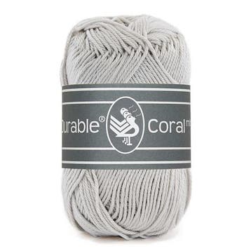 Durable Coral Mini 2228 Silver Grey - Haakgaren / Breigaren, Ophalen of Verzenden, Nieuw, Breien of Haken, Wol of Garen