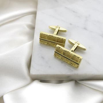 Vintage gouden manchetknopen, Sieraden, Tassen en Uiterlijk, Manchetknopen, Ophalen of Verzenden, Gebruikt, Goud