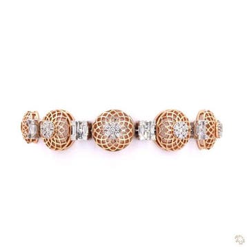 Armband - 14 karaat Roségoud - 1.21ct. tw. Diamant, Nieuw