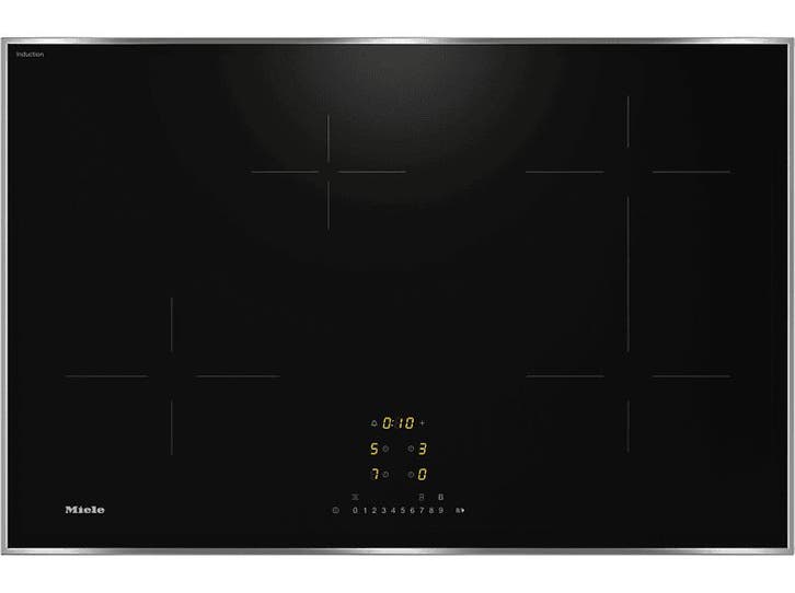 Miele - Inductie Kookplaat - Zilver, Witgoed en Apparatuur, Kookplaten, Inductie, Nieuw, 4 kookzones, Verzenden