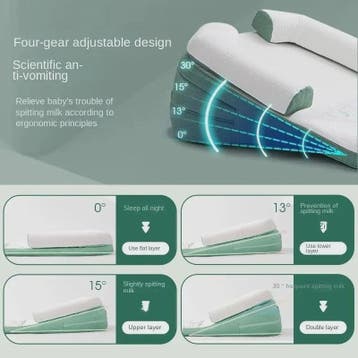 Baby Anti Spuug Kussen: Verhoogd Neopreen Kussen voor Pasgeb, Verzenden, Nieuw