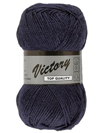Lammy Yarns Victory - 890 Nachtblauw - Zijdeglans Acrylgar, Ophalen of Verzenden, Nieuw