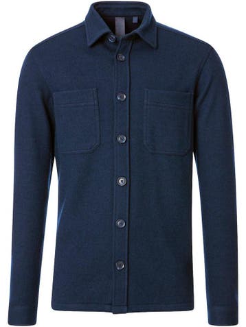 Casa Moda Casual Outdoor Overhemdjack 544364300-105 Blauw, Verzenden, Nieuw, Blauw