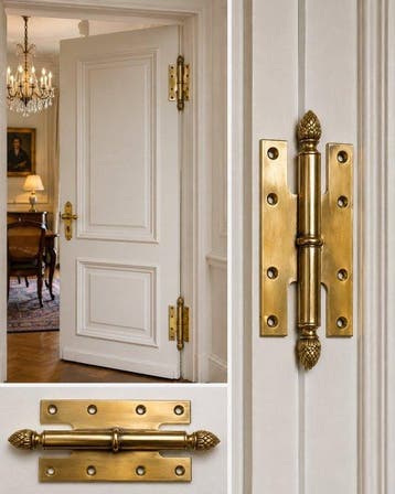 Victoriaanse stijl Deurbeslag (2) - Metalen Galler -