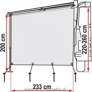 Fiamma Sun View Side F45/F65/F70/F80, Ophalen of Verzenden, Nieuw