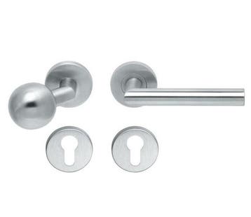 Knop/kruk op rozet Tessa rechts KL4 knop bol verkropt +, Doe-het-zelf en Verbouw, Deuren en Horren, Verzenden, Nieuw