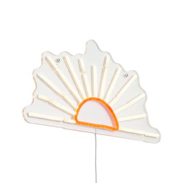 Neon wandlamp warm wit met oranje incl. LED - Sunset, Huis en Inrichting, Lampen | Wandlampen, Verzenden, Nieuw, Kunststof