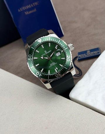 Revue Thommen - Diver Automatic Date Green - Zonder, Nieuw