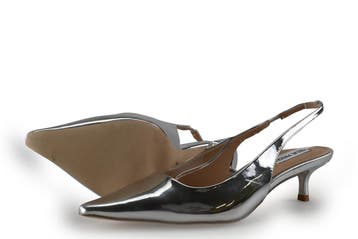 Steve Madden Slingbacks in maat 39 Zilver, Overige kleuren, Verzenden, Steve Madden, Zo goed als nieuw