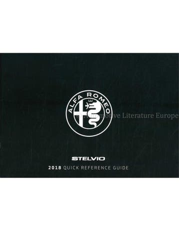 2018 ALFA ROMEO STELVIO BOORDMAP MET INSTRUCTIEBOEKJES, Auto diversen