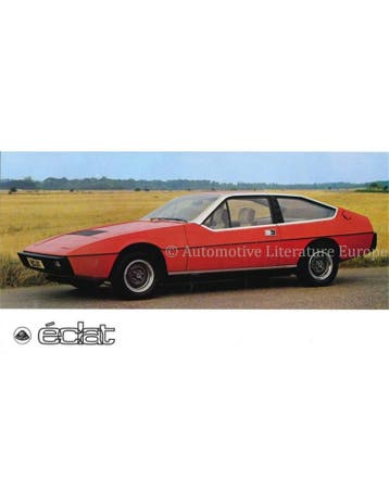 1975 LOTUS ÉCLAT BROCHURE ENGELS, Nieuw, Author