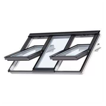 Velux 3-in-1 symmetrisch dakraam GGLS FFKF06 2070 (188x118), Verzenden, Nieuw, Dakraam, Dubbelglas