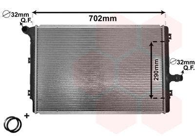 Audi A3 Radiator 2.0 TFSi AXX BWA CAWB / 2.0 S3 / 1.6 TDi..., Auto-onderdelen, Carrosserie en Plaatwerk, Nieuw, 3 maanden garantie
