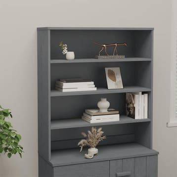 vidaXL Opzetkast HAMAR 90x30x100 cm massief grenenhout, Verzenden, 100 tot 150 cm, Nieuw, 50 tot 100 cm