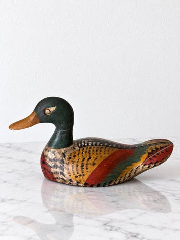 Lokeend - French Folk Art Duck Decoy 33 cm – Large