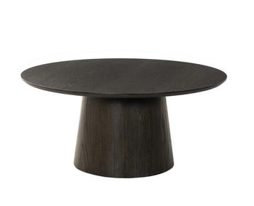 Salontafel Novero rond 80cm - Espresso, Ophalen of Verzenden, Nieuw