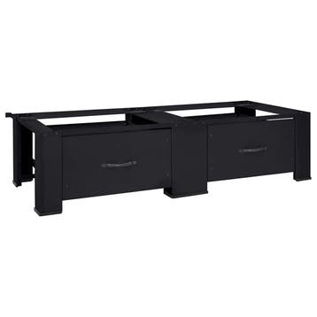vidaXL Wasmachineverhoger 2 st Zwart 127 x 54,5 x 32,5 cm, Witgoed en Apparatuur, Verzenden, Nieuw
