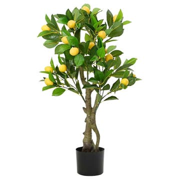 vidaXL Kunstcitroenboom 234 blaadjes 90 cm groen, Verzenden, Nieuw