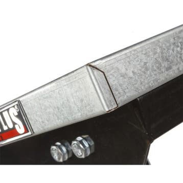 Werkbank zwart 200 cm met zinken werkblad - open model -, Doe-het-zelf en Verbouw, Werkbanken, Ophalen of Verzenden, Nieuw