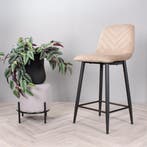 Gaby barkruk velvet 65 cm 2.0 - champagne, Ophalen of Verzenden, Nieuw