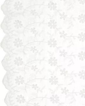 Broderie Katoen Madeliefjes Gebroken Wit, Nieuw, Wit