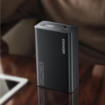 Powerbank 20000mAh 65W Fast Charge USB-C Laptop Phone, Verzenden, Nieuw
