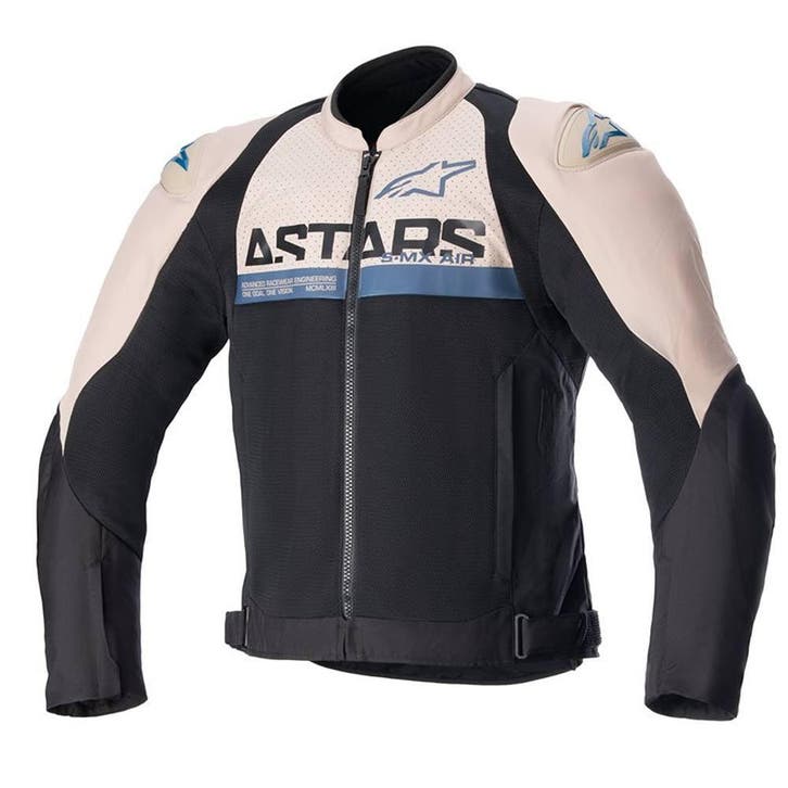 Alpinestars SMX Air Jas Light Bruin Zwart Sodalite Blauw, Motoren, Kleding | Motorkleding, Heren, Nieuw met kaartje, Jas | textiel