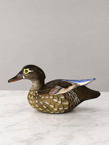 Lokeend - Vintage Folk Art Mallard Duck – Hand-Carved &