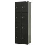 Nieuwe metalen locker | 8 deurs - 2 delig | kluisjes | zwart, Ophalen of Verzenden, Nieuw, Modern