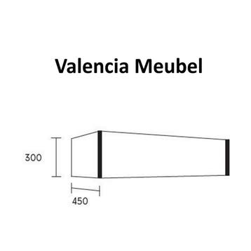 Badmeubel AQS Valencia Carrara Mat 100 cm met Twee Lades, Ophalen of Verzenden, Nieuw