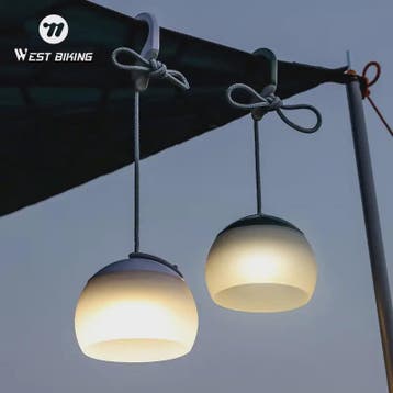WEST BIKING Draagbare Camping Hanglamp - USB Oplaadbaar LED, Verzenden, Nieuw