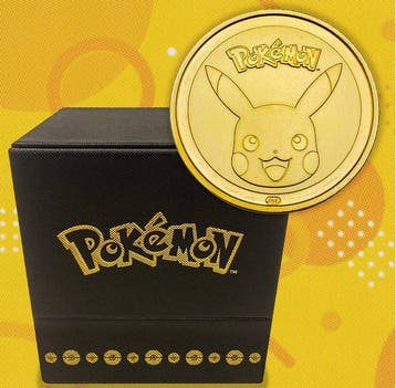 1 Box - Pikachu - Pokeball gold, Nieuw