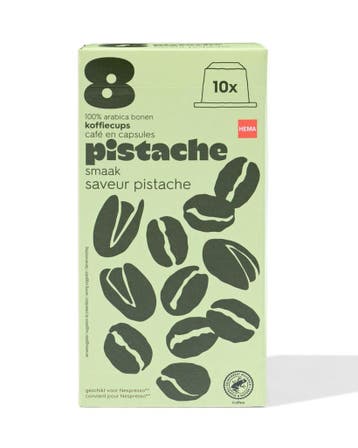 HEMA Koffiecapsules pistache - 10 stuks 3 voor 8.99, Verzenden, Nieuw