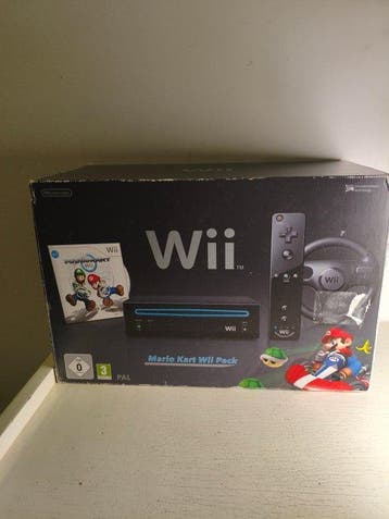 Nintendo - Wii - Nintendo Wii Noire – Pack Mario Kart Wii –, Nieuw