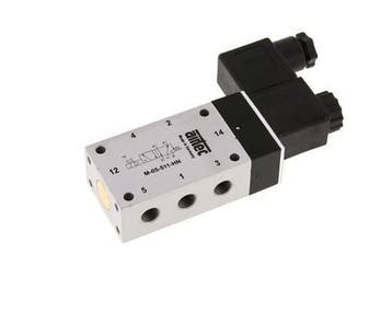 5/2 G1/8 Magneetventiel 12V DC 3-10bar/42-140psi Airtec, Verzenden, Nieuw