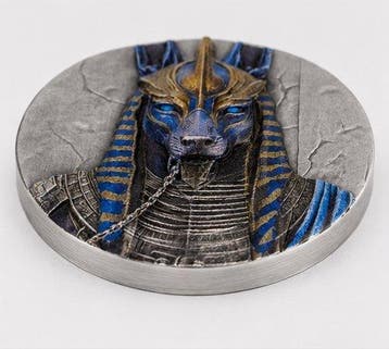 Liberia. 10 Dollars 2026 – Egyptian Heritage – Anubis – 1 oz
