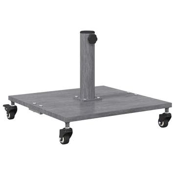 vidaXL Parasolvoet 26.75 kg Donkergrijze Houtlook Vierkant, Tuin en Terras, Verzenden, Nieuw, Minder dan 1 meter, Parasolvoet