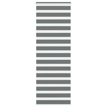 Zebra gordijn donkergrijs | Tweedekansje | OP=OP, Ophalen of Verzenden, Zo goed als nieuw, Grijs