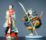 Beeldje - Twee historische Japanners Kaigetsudo, Antiek en Kunst