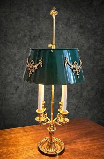 Bouilotte lamp - Verguld brons - Franse Empire-stijl, Nieuw